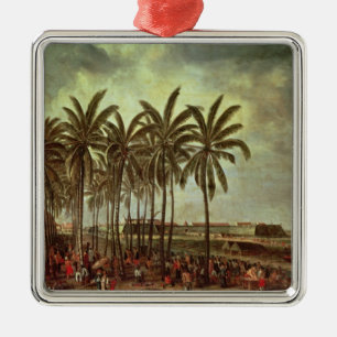 Das Schloss von Batavia, gesehen von Kali Besar Ornament Aus Metall