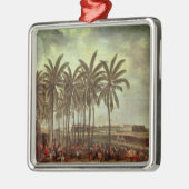 Das Schloss von Batavia, gesehen von Kali Besar Ornament Aus Metall (Links)