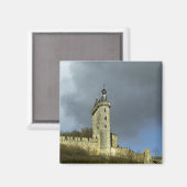 Das Schloss von Chinon auf einem Hügel Magnet (Vorderseite/Rückseite)