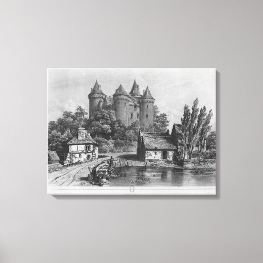 Das Schloss von Combourg Leinwanddruck (Vorderseite)