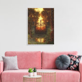 Das Schloss (von Ferdinand Knab) Leinwanddruck (Insitu (Wohnzimmer))