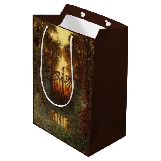 Das Schloss (von Ferdinand Knab) Mittlere Geschenktüte (Rückseite Schrägansicht)