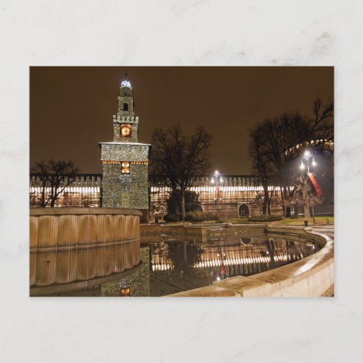 Das Schloss von Mailand Postkarte (Vorderseite)