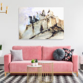 Das Schloss von Vianden, 1871 Leinwanddruck (Insitu (Wohnzimmer))