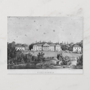 Das Schloss von Wierzchownia Postkarte