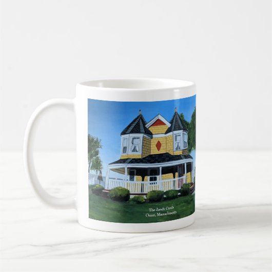 Das Schloss von Zandy Cape Cod Viktorianischer Tri Kaffeetasse (Links)