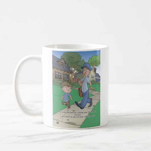 Das Schluckauf-Buch - Tasse - der Mailman (Links)