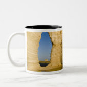 Das Schlüsselloch der Monument Rocks alias Chalk Zweifarbige Tasse (Links)