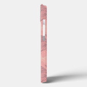 Das Schmetterlings-Rosa Case-Mate iPhone Hülle (Rückseite / Links)