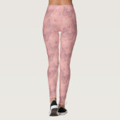Das Schmetterlings-Rosa Leggings (Rückseite)