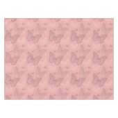 Das Schmetterlings-Rosa Tischdecke (Vorderseite (Horizontal))