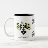 Das Schmutz-Logo Zweifarbige Tasse (Links)