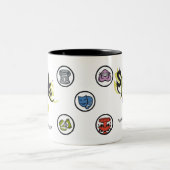 Das Schmutz-Logo Zweifarbige Tasse (Mittel)