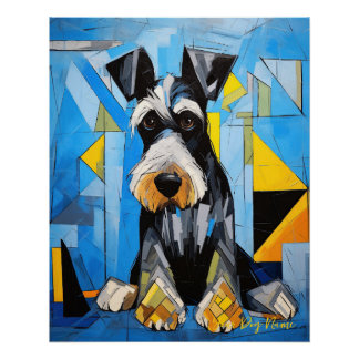Das Schnauzer Dog Portrait 004 - Sable Gabriel Poster