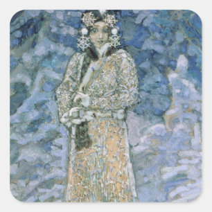 Das Schnee-Mädchen, eine Skizze für die Oper Quadratischer Aufkleber