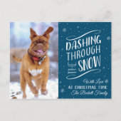 Das Schnee stürzen | FOTO Feiertagspostkarte (Vorderseite)