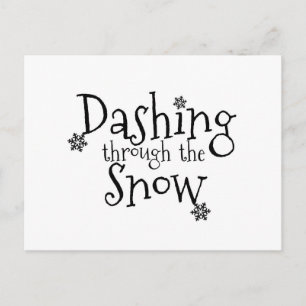 Das Schnee stürzen   Postkarte