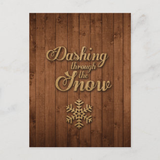 Das Schnee stürzen Postkarte
