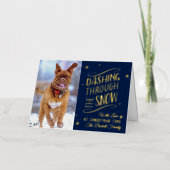 Das Schnee stürzen | Weihnachts-Foto Real (Vorderseite)