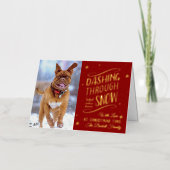 Das Schnee stürzen | Weihnachts-Foto Real (Vorderseite)