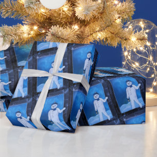 Das Schneemann-Escape-Gemälde von Alfred Fox Geschenkpapier
