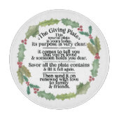 Das Schneidebrett der Platte (Vorderseite)