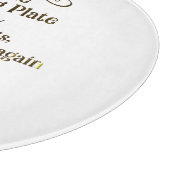 Das Schneidebrett der Platte (Ecke)