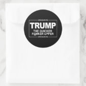 Das schnellere F - er Upper - Anti-Trump-Zeichen - Runder Aufkleber (Tasche)