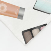 Das Schnittmuster mit Mascara, Lipstick etc. Name Fleecedecke (Ecke)