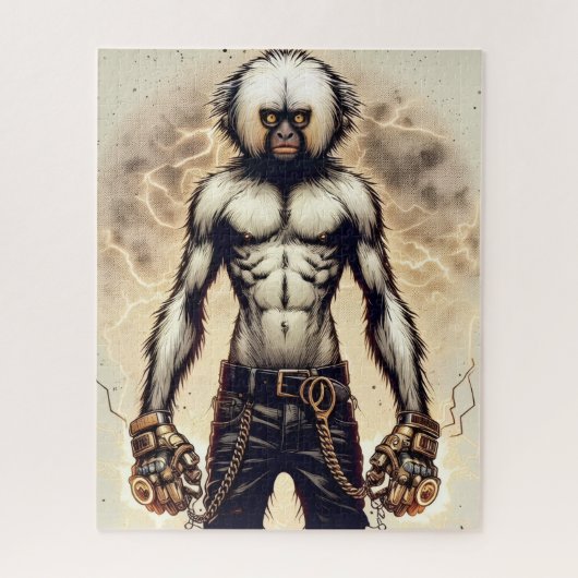 Das Schock-Affen-Rätsel Puzzle (Vertikal)