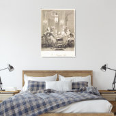 Das schöne Abendmahl, 1781, graviert von I.S. Helm Leinwanddruck (Insitu (Schlafzimmer))