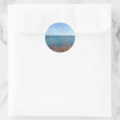 Das schöne Gras und das Meer Runder Aufkleber (Tasche)