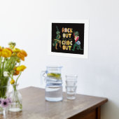 Das schöne Krokodil-Puck mit dem Croc Out Foliendrucke (Ablage(Küche))