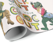 Das schöne Krokodil-Puck mit dem Croc Out Geschenkpapier (Rolleneckpunkt)