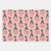 Das schöne Krokodil-Puck mit dem Croc Out Geschenkpapier Set (Vorderseite 3)