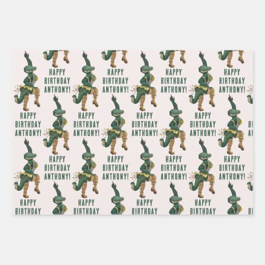 Das schöne Krokodil-Puck mit dem Croc Out Geschenkpapier Set (Vorderseite 2)