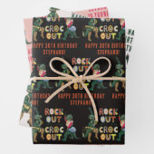 Das schöne Krokodil-Puck mit dem Croc Out Geschenkpapier Set (Beispiel)