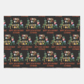 Das schöne Krokodil-Puck mit dem Croc Out Geschenkpapier Set (Vorderseite)