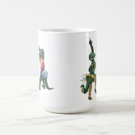 Das schöne Krokodil-Puck mit dem Croc Out Kaffeetasse (Mittel)