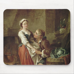 Das schöne Küchen-Mädchen Mousepad