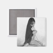 Das schöne Magnet der Rose (Vorderseite/Rückseite)