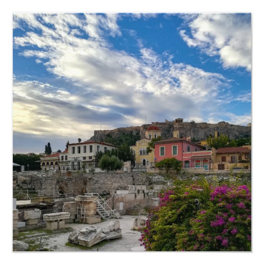 Das schöne und farbenfrohe Athen Fotodruck (Vorne)