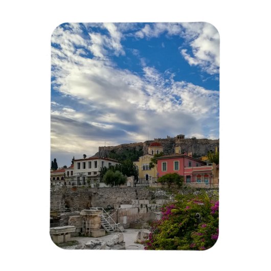 Das schöne und farbenfrohe Athen Magnet (Vertikal)