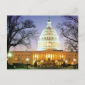 DAS SCHÖNE WEISSE HAUS IN WASHINGTON POSTKARTE (Vorderseite)