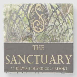 Das Schongebiet, Kiawah Island, Sc MarmorsteinCoas Steinuntersetzer