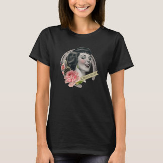 Das Schönheitssalon Damen Logo T-Shirt Schwarz