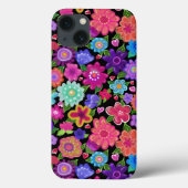 Das schönste Boho-Blume-Muster Case-Mate iPhone Hülle (Rückseite)