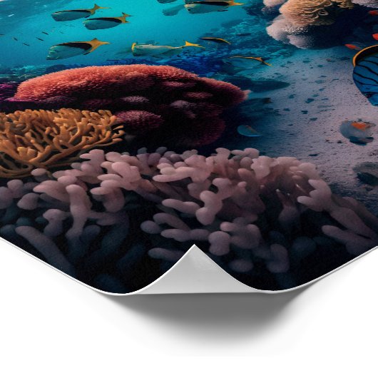 Das schönste Korallenriff im Süßwasser Korallenrif Poster (Ecke)