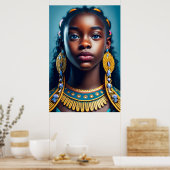 Das schönste Mädchen Afrikas, Schwarze Geschichte- Poster (Küche)