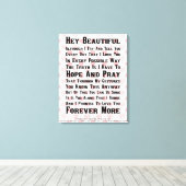 Das schönste Mädchen der Welt Leinwanddruck (Insitu (Holzboden))